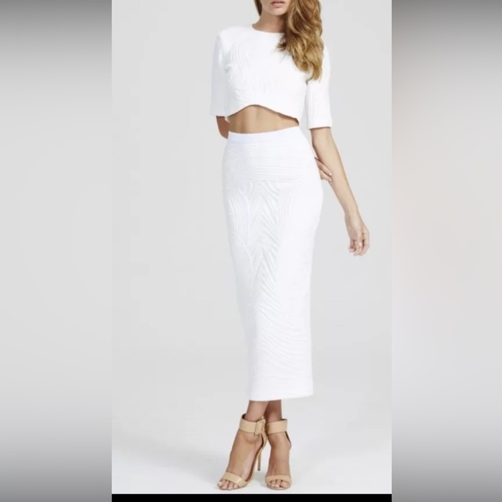 NWT $220 Alice McCall 'Next To You' Pencil Midi Skirt Size 0 US 4 AUS Z294-2 - Picture 2 of 5
